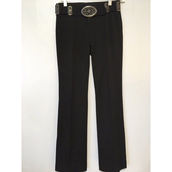 SOLD❌Vertigo Paris Dress Black Pants W/Logo - Picture 2 of 8